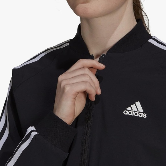 Adidas Essentials 3 Stripe Woven Track Top Women - Picture 4 of 8